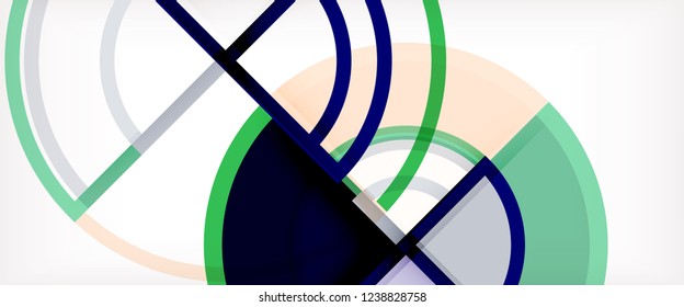 Modern geometric abstract background. Trendy abstract layout template for business or technology presentation, internet poster or web brochure cover, wallpaper. Vector illustration