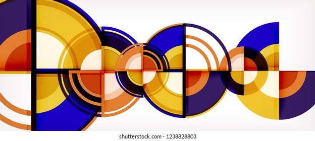 Modern geometric abstract background. Trendy abstract layout template for business or technology presentation, internet poster or web brochure cover, wallpaper. Vector illustration