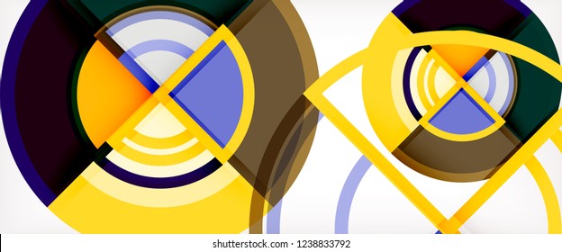 Moderner, geometrischer abstrakter Hintergrund. Trendy abstrakte Layout-Vorlage für Geschäfts- oder Technologiepräsentationen, Internet-Poster oder Web-Broschüren-Cover, Bildschirmhintergrund. Vektorgrafik