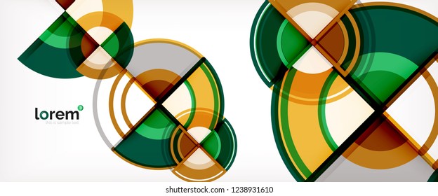 Modern geometric abstract background. Trendy abstract layout template for business or technology presentation, internet poster or web brochure cover, wallpaper. Vector illustration