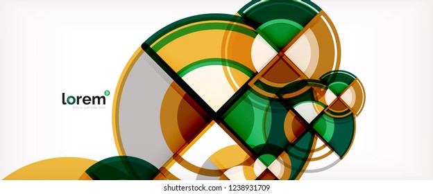 Modern geometric abstract background. Trendy abstract layout template for business or technology presentation, internet poster or web brochure cover, wallpaper. Vector illustration