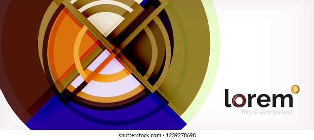 Modern geometric abstract background. Trendy abstract layout template for business or technology presentation, internet poster or web brochure cover, wallpaper. Vector illustration
