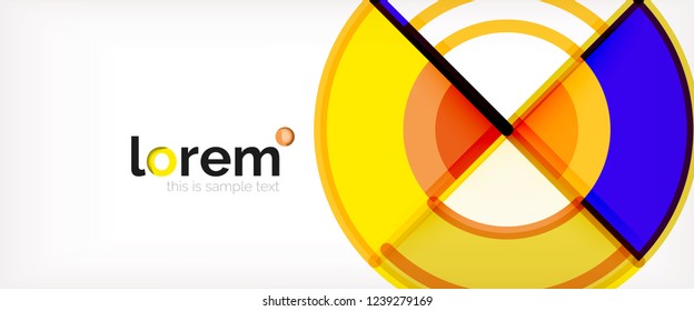 Modern geometric abstract background. Trendy abstract layout template for business or technology presentation, internet poster or web brochure cover, wallpaper. Vector illustration