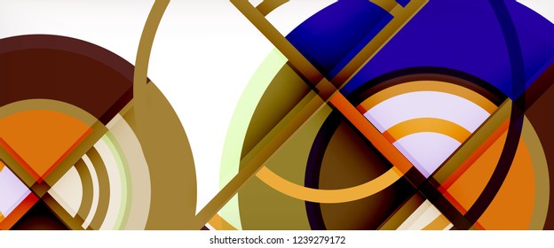 Modern geometric abstract background. Trendy abstract layout template for business or technology presentation, internet poster or web brochure cover, wallpaper. Vector illustration