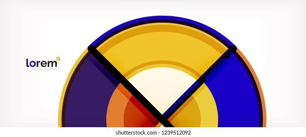 Modern geometric abstract background. Trendy abstract layout template for business or technology presentation, internet poster or web brochure cover, wallpaper. Vector illustration