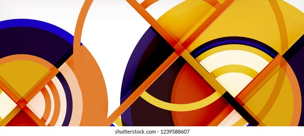 Fondo abstracto geométrico moderno. Plantilla de diseño abstracto a la moda para presentación de negocios o tecnología, portada de póster de internet o de folletos web, fondo de pantalla. Ilustración del vector