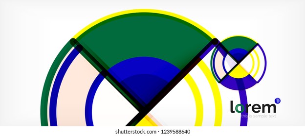 Fondo abstracto geométrico moderno. Plantilla de diseño abstracto a la moda para presentación de negocios o tecnología, portada de póster de internet o de folletos web, fondo de pantalla. Ilustración del vector