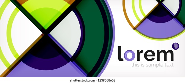 Fondo abstracto geométrico moderno. Plantilla de diseño abstracto a la moda para presentación de negocios o tecnología, portada de póster de internet o de folletos web, fondo de pantalla. Ilustración del vector