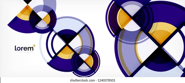 Modern geometric abstract background. Trendy abstract layout template for business or technology presentation, internet poster or web brochure cover, wallpaper. Vector illustration