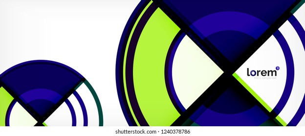 Modern geometric abstract background. Trendy abstract layout template for business or technology presentation, internet poster or web brochure cover, wallpaper. Vector illustration