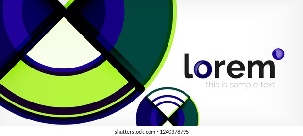 Modern geometric abstract background. Trendy abstract layout template for business or technology presentation, internet poster or web brochure cover, wallpaper. Vector illustration