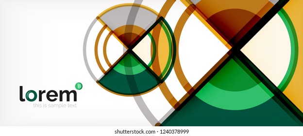 Modern geometric abstract background. Trendy abstract layout template for business or technology presentation, internet poster or web brochure cover, wallpaper. Vector illustration