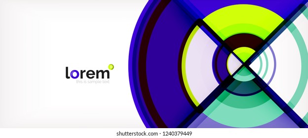 Modern geometric abstract background. Trendy abstract layout template for business or technology presentation, internet poster or web brochure cover, wallpaper. Vector illustration