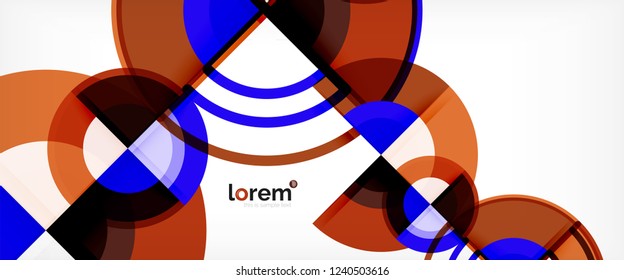 Modern geometric abstract background. Trendy abstract layout template for business or technology presentation, internet poster or web brochure cover, wallpaper. Vector illustration