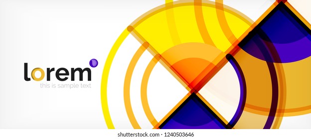 Modern geometric abstract background. Trendy abstract layout template for business or technology presentation, internet poster or web brochure cover, wallpaper. Vector illustration