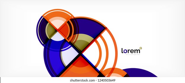 Fondo abstracto geométrico moderno. Plantilla de diseño abstracto a la moda para presentación de negocios o tecnología, portada de póster de internet o de folletos web, fondo de pantalla. Ilustración del vector