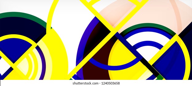 Modern geometric abstract background. Trendy abstract layout template for business or technology presentation, internet poster or web brochure cover, wallpaper. Vector illustration