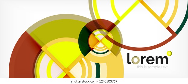 Modern geometric abstract background. Trendy abstract layout template for business or technology presentation, internet poster or web brochure cover, wallpaper. Vector illustration