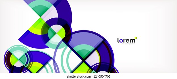 Fondo abstracto geométrico moderno. Plantilla de diseño abstracto a la moda para presentación de negocios o tecnología, portada de póster de internet o de folletos web, fondo de pantalla. Ilustración del vector