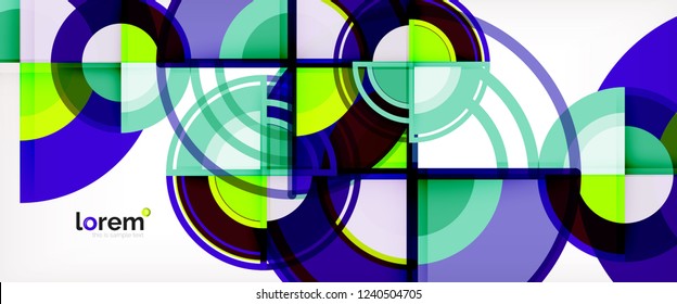 Modern geometric abstract background. Trendy abstract layout template for business or technology presentation, internet poster or web brochure cover, wallpaper. Vector illustration
