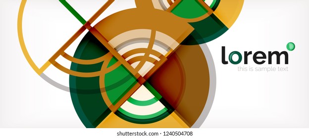 Modern geometric abstract background. Trendy abstract layout template for business or technology presentation, internet poster or web brochure cover, wallpaper. Vector illustration