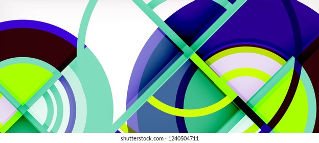 Modern geometric abstract background. Trendy abstract layout template for business or technology presentation, internet poster or web brochure cover, wallpaper. Vector illustration