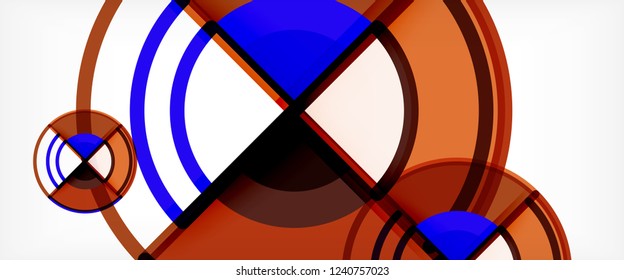 Modern geometric abstract background. Trendy abstract layout template for business or technology presentation, internet poster or web brochure cover, wallpaper. Vector illustration