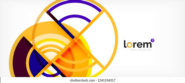 Fondo abstracto geométrico moderno. Plantilla de diseño abstracto a la moda para presentación de negocios o tecnología, portada de póster de internet o de folletos web, fondo de pantalla. Ilustración del vector