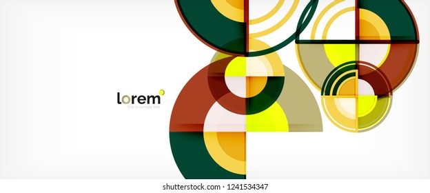 Fondo abstracto geométrico moderno. Plantilla de diseño abstracto a la moda para presentación de negocios o tecnología, portada de póster de internet o de folletos web, fondo de pantalla. Ilustración del vector