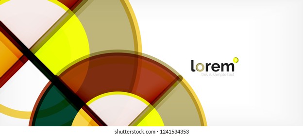 Modern geometric abstract background. Trendy abstract layout template for business or technology presentation, internet poster or web brochure cover, wallpaper. Vector illustration