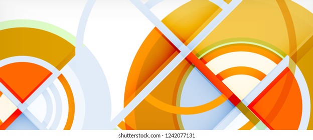 Modern geometric abstract background. Trendy abstract layout template for business or technology presentation, internet poster or web brochure cover, wallpaper. Vector illustration