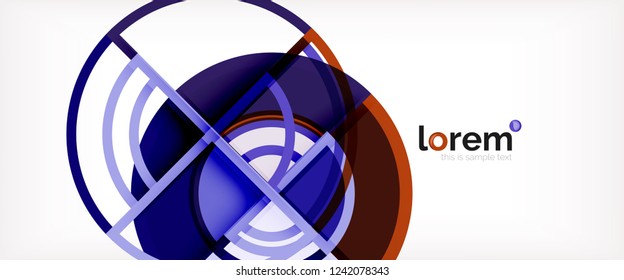 Moderner, geometrischer abstrakter Hintergrund. Trendy abstrakte Layout-Vorlage für Geschäfts- oder Technologiepräsentationen, Internet-Poster oder Web-Broschüren-Cover, Bildschirmhintergrund. Vektorgrafik