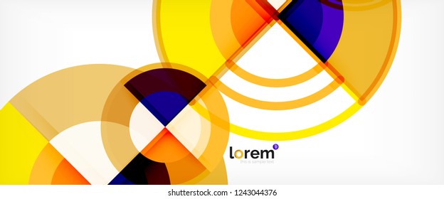 Modern geometric abstract background. Trendy abstract layout template for business or technology presentation, internet poster or web brochure cover, wallpaper. Vector illustration