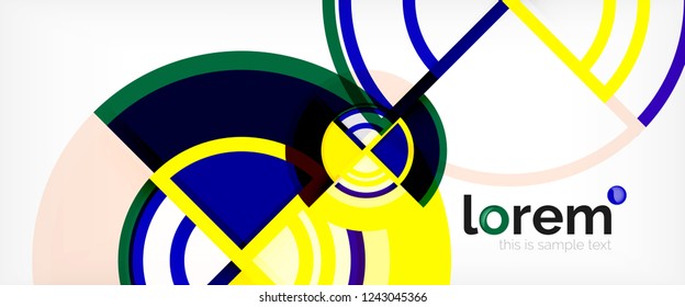 Moderner, geometrischer abstrakter Hintergrund. Trendy abstrakte Layout-Vorlage für Geschäfts- oder Technologiepräsentationen, Internet-Poster oder Web-Broschüren-Cover, Bildschirmhintergrund. Vektorgrafik
