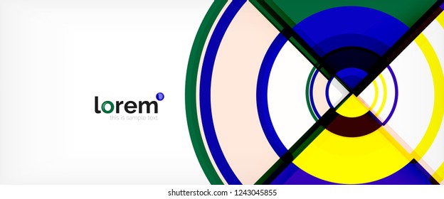 Modern geometric abstract background. Trendy abstract layout template for business or technology presentation, internet poster or web brochure cover, wallpaper. Vector illustration