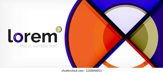 Moderner, geometrischer abstrakter Hintergrund. Trendy abstrakte Layout-Vorlage für Geschäfts- oder Technologiepräsentationen, Internet-Poster oder Web-Broschüren-Cover, Bildschirmhintergrund. Vektorgrafik