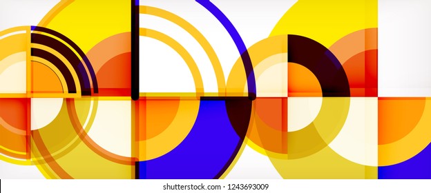 Modern geometric abstract background. Trendy abstract layout template for business or technology presentation, internet poster or web brochure cover, wallpaper. Vector illustration