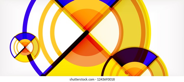 Modern geometric abstract background. Trendy abstract layout template for business or technology presentation, internet poster or web brochure cover, wallpaper. Vector illustration