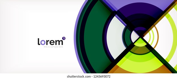 Moderna geométrica abstrata de fundo. Modelo de layout abstrato moderno para apresentação de negócios ou tecnologia, cartaz de internet ou capa de brochura da web, papel de parede. Ilustração vetorial