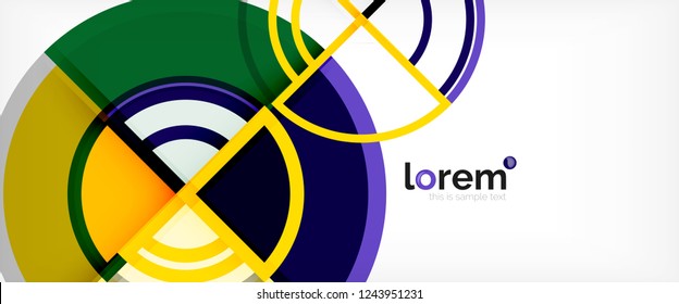 Fondo abstracto geométrico moderno. Plantilla de diseño abstracto a la moda para presentación de negocios o tecnología, portada de póster de internet o de folletos web, fondo de pantalla. Ilustración del vector