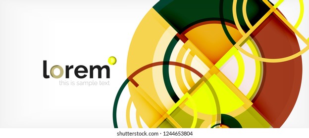 Fondo abstracto geométrico moderno. Plantilla de diseño abstracto a la moda para presentación de negocios o tecnología, portada de póster de internet o de folletos web, fondo de pantalla. Ilustración del vector
