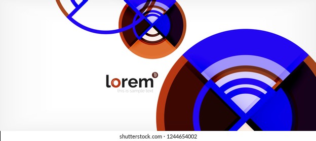 Modern geometric abstract background. Trendy abstract layout template for business or technology presentation, internet poster or web brochure cover, wallpaper. Vector illustration