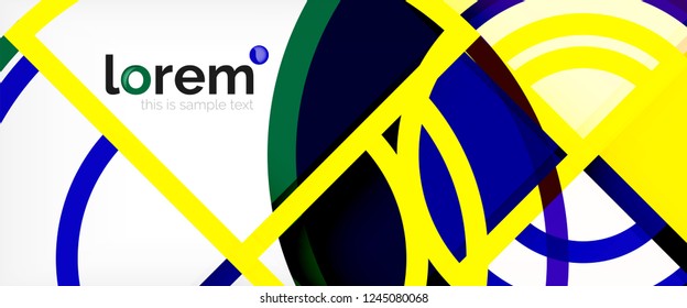 Moderna geométrica abstrata de fundo. Modelo de layout abstrato moderno para apresentação de negócios ou tecnologia, cartaz de internet ou capa de brochura da web, papel de parede. Ilustração vetorial