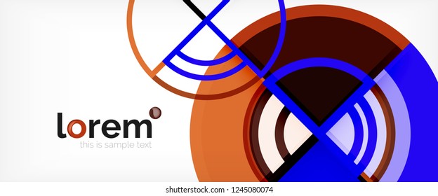 Modern geometric abstract background. Trendy abstract layout template for business or technology presentation, internet poster or web brochure cover, wallpaper. Vector illustration