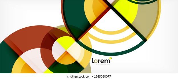 Modern geometric abstract background. Trendy abstract layout template for business or technology presentation, internet poster or web brochure cover, wallpaper. Vector illustration