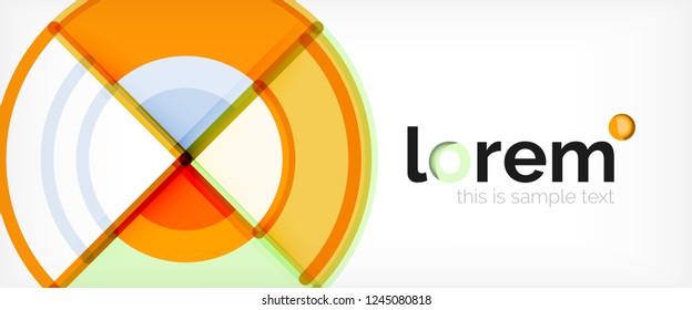 Modern geometric abstract background. Trendy abstract layout template for business or technology presentation, internet poster or web brochure cover, wallpaper. Vector illustration