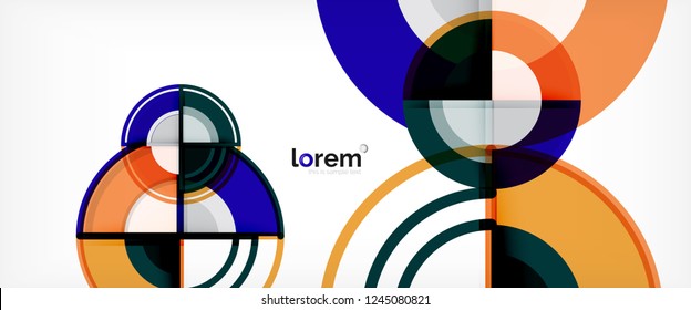 Modern geometric abstract background. Trendy abstract layout template for business or technology presentation, internet poster or web brochure cover, wallpaper. Vector illustration
