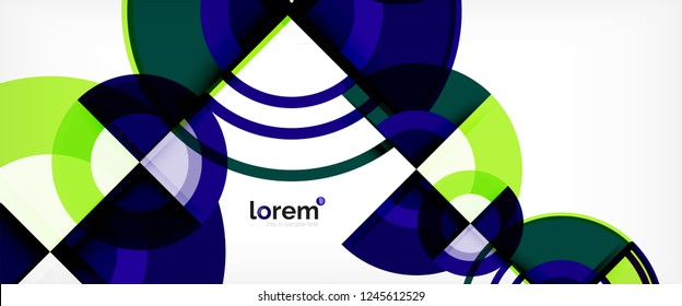 Modern geometric abstract background. Trendy abstract layout template for business or technology presentation, internet poster or web brochure cover, wallpaper. Vector illustration
