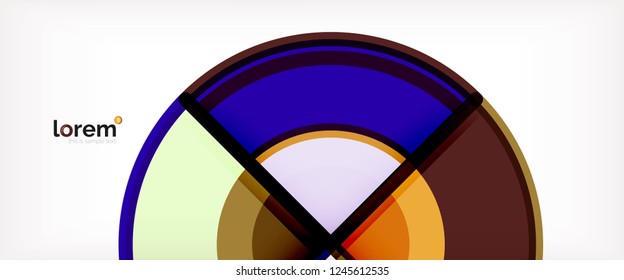 Modern geometric abstract background. Trendy abstract layout template for business or technology presentation, internet poster or web brochure cover, wallpaper. Vector illustration
