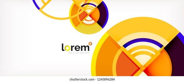 Modern geometric abstract background. Trendy abstract layout template for business or technology presentation, internet poster or web brochure cover, wallpaper. Vector illustration